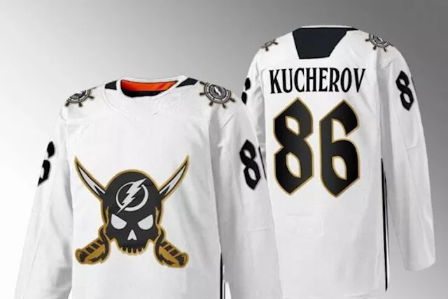 Nikita Kucherov Autographed Adidas Authentic Jersey Tampa Bay Lightning  Mens L