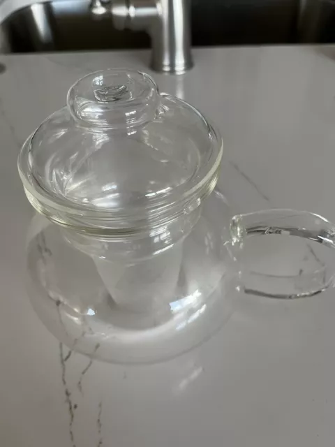 PRIMULA Flowering Teas Clear Glass Tea Pot W/ Tea Infuser Lid 40 Oz.
