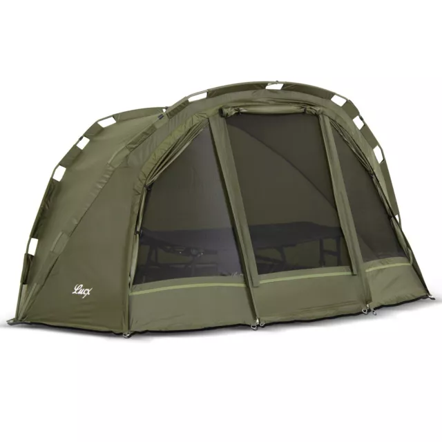 Lucx® Bivvy 1 Mann Angelzelt Karpfen Zelt 1 man Carp Fishing Dome Tent "Puma"