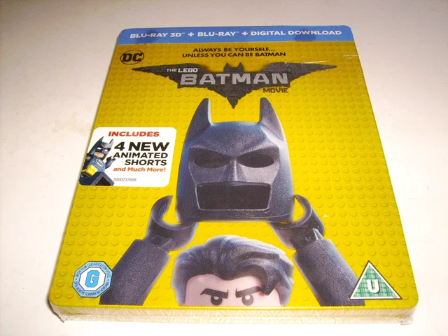 The Lego Batman Movie 3D & 2D Blu-ray Steelbook Limited Edition 2017 NEW SEALED