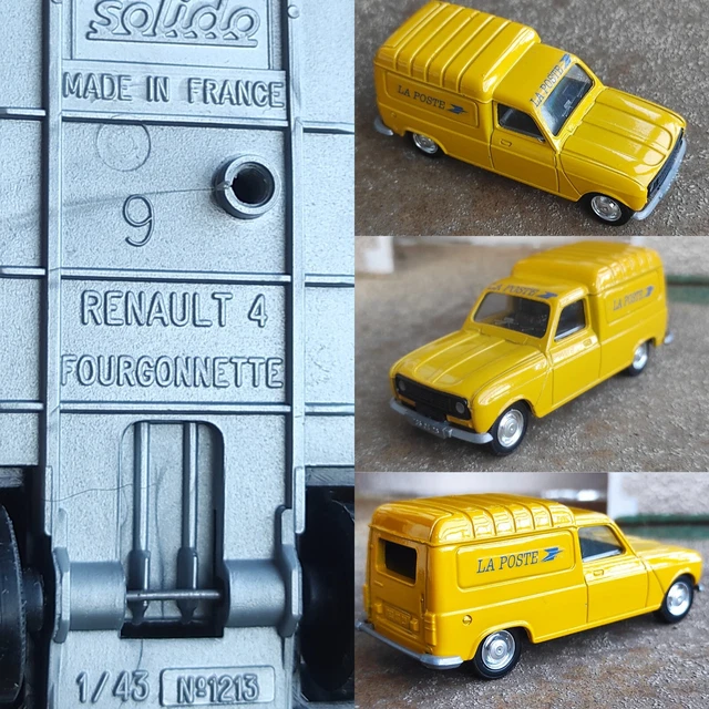 1/43 Solido France 1213 Renault 4 Fourgonnette La POSTE PTT Miniature Collection
