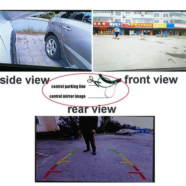 360° Car Rear Front Side View Backup Reversing Camera Waterproof pcs 1 NEW J8Y2