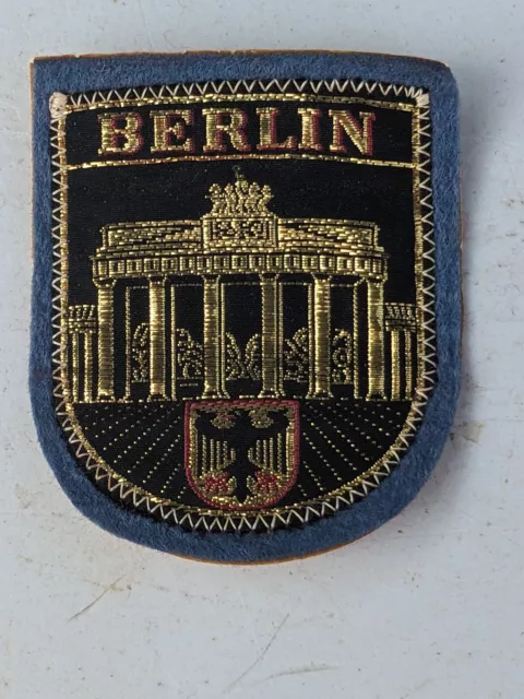 Vintage Berlin Germany European Travel Souvenir Patch Tourist German