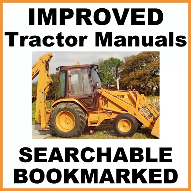 Case 580Sk Sk Super K Loader Backhoe Tractor Service Manual 580 Searchable Cd