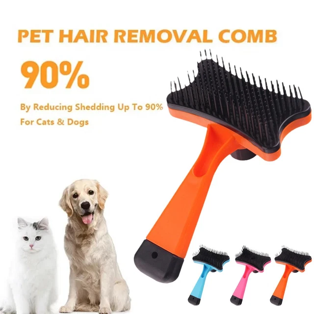 Self Cleaning Pet Dog Cat Slicker Brush Grooming For Medium Hair And Long