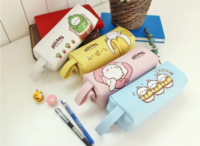 [Molang #Shop] Molang Square Sewing Pencil Case 4Kinds Korea Official Goods