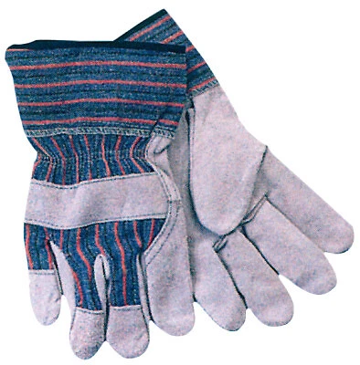 Guantes de trabajo, grandes, cuero de vaca, gris perla ORS marca ancla Nasco 1775