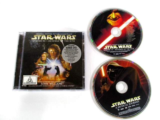 Star Wars Episode 3 Original Motion Picture Soundtrack CD Bonus DVD NTSC Tested