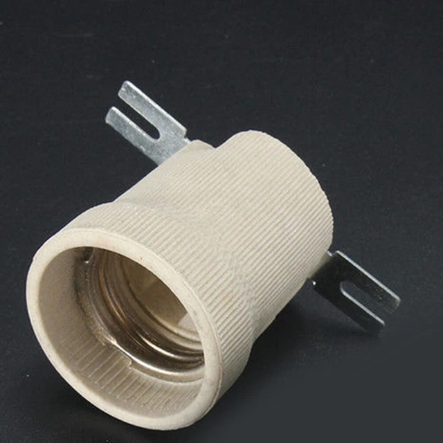 Supporto lampadina ceramica porcellana E27 alta qualità resistente 220 V