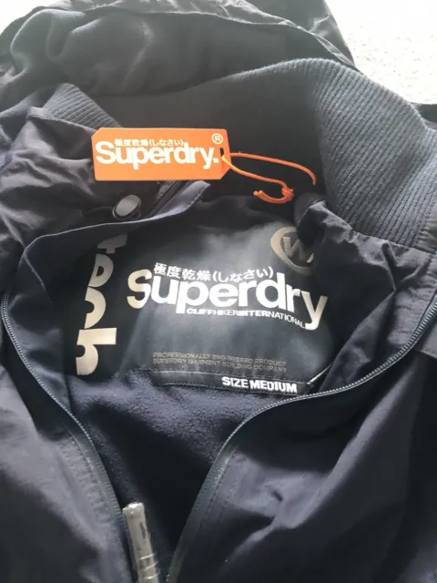 Superdry Size M Mens Arctic Hooded Cliff Hiker Jacket New With Tags