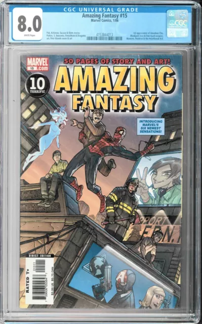 Amazing Fantasy #15 2006 Gradato Cgc 8.0 Marvel Comics USA