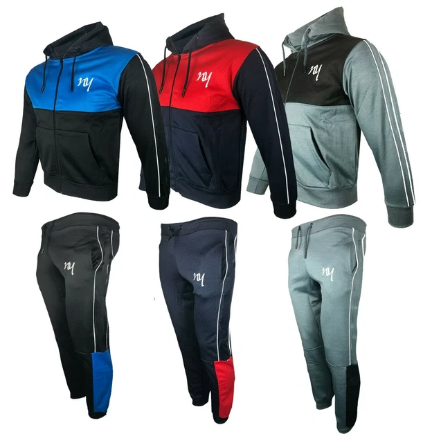 MIANI Boys Girls slim fit tracksuit set Jogging Bottom top & hoodie Hoody Kids