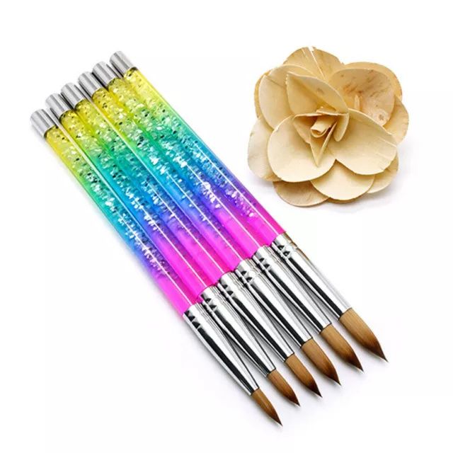 Kolinsky Acryl Nagelpinsel Kunst Magic Rainbow Gradient Draw Polish Pen Maniküre 2