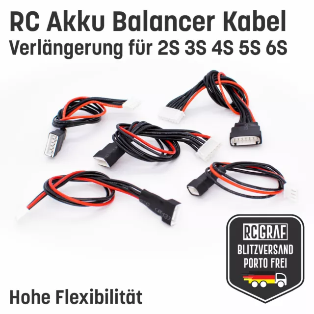Balancer-Adapter • EH Stecker <=> XH Buchse • 4S • 30cm, Balancer-/Adapterkabel