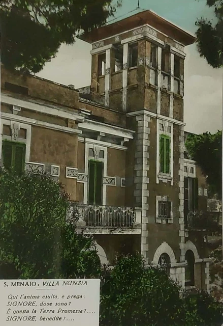 S. MENAIO ( FOGGIA) Villa Nunzia , Vg 1960 F.g.