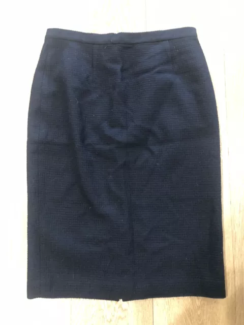Pure Wool Black Skirt Suit, Size 12, Sarah Garland Australia