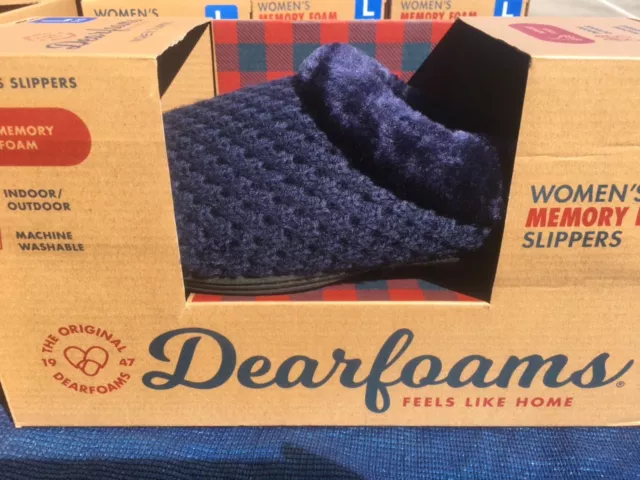 Toasty Warm & Comfy Memory Foam Womens DearFoam Slippers. Free Post
