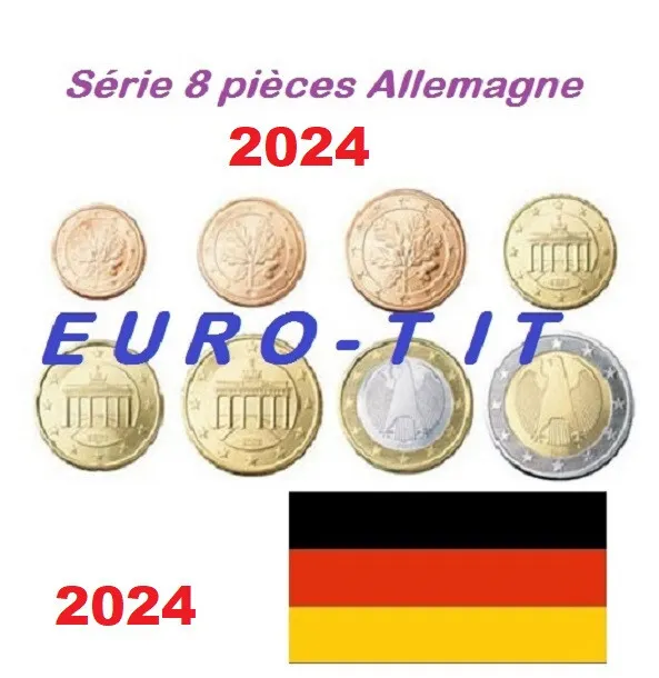 SERIE    8  PIECES   ALLEMAGNE   2024  /    NOUVEAU     /    2024  prévente