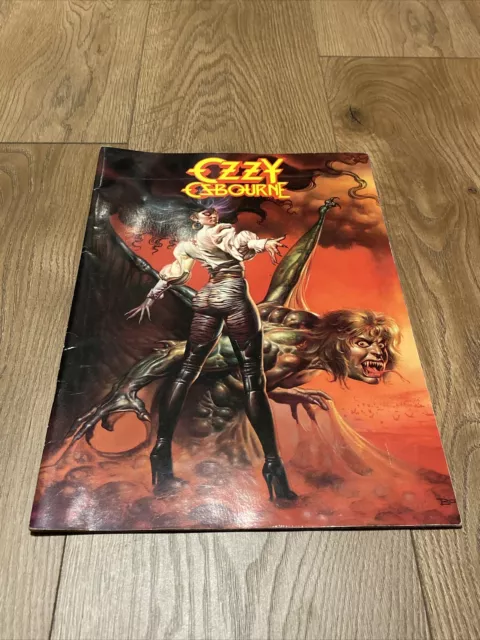 Ozzy Osbourne THE ULTIMATE SIN World Tour 1986 Heavy Metal Concert Program Book 2