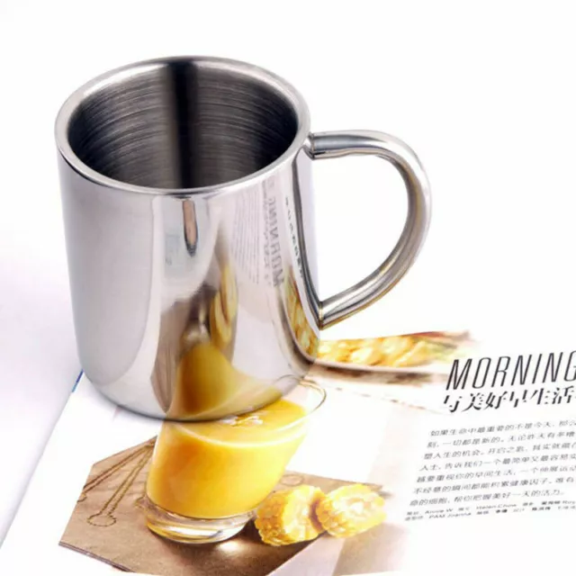 Insulated Thermos Cup Stainless Steel  Coffee Tea Cup Drinking Travel Mug Gift