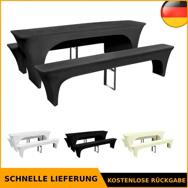 3-teiliges Bierbank-Hussen-Set Von VidaXL – Elast Produktbild-Vorschau 7