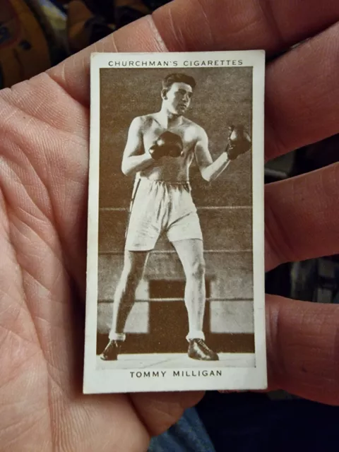 Tobacco Card, Churchman, BOXING PERSONALITIES, 1938, Tommy Milligan, #29
