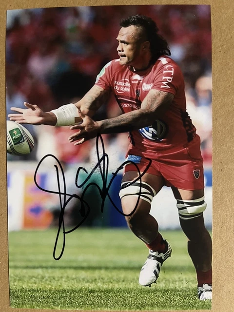 Jocelino Suta- Toulon. Rugby Signed 6x4 Photo