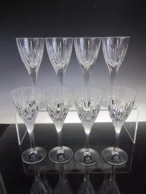 Set of Eight Stuart Crystal Salisbury Pattern Wine Glasses, Discontinued