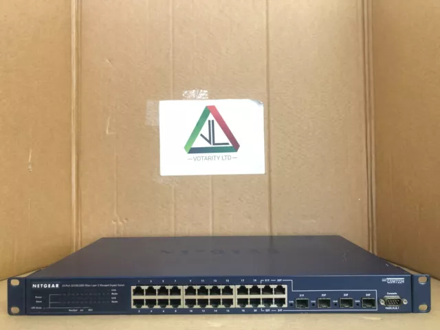 Netgear ProSafe GSM7224 Gigabit Switch with Brackets Netgear GSM7224 (Inc VAT)