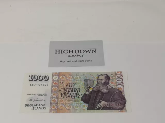 ICELAND: 1000 kronur banknotes circulated (left over holiday money) ISK (526)