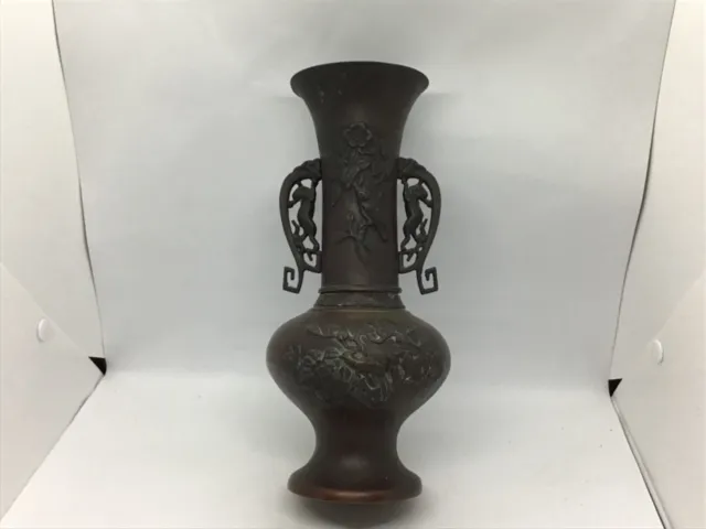 Lot# 1861. Antique sectional Japanese cast bronze vase, 1920’s-30’s
