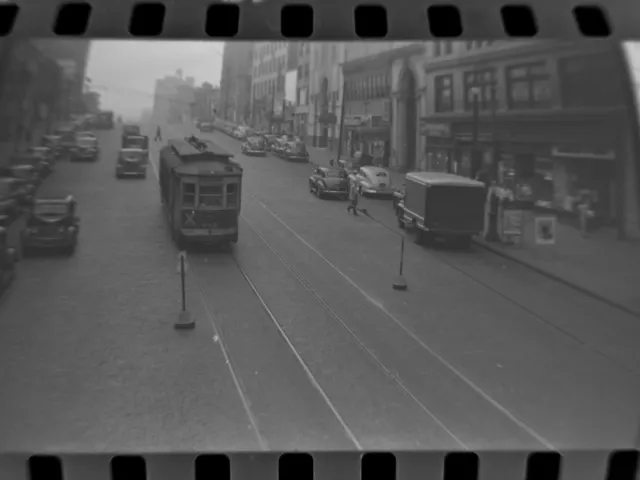 Great ORIG 1946 TARS Subway New York City NYC Trolley Film Photo Negative Bronx