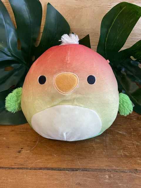 SQUISHMALLOWS Elliene the Parrot Soft Toy Plush Cuddly Stuffed Animal 7.5"