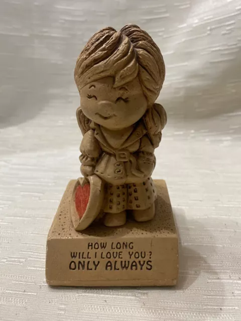 Vintage 1970 Paula Statue How Long Will I Love You? ONLY ALWAYS W 167 USA