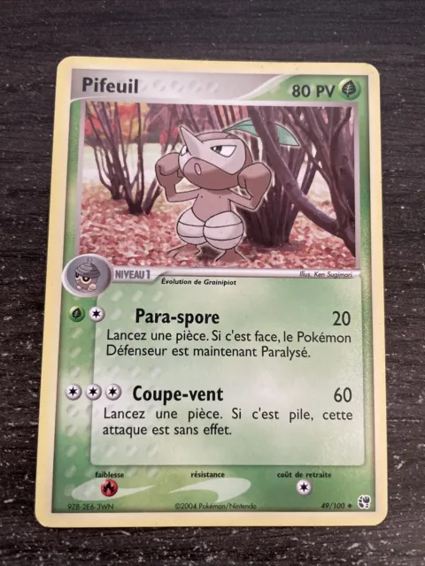 Pifeuil Unco - Pokémon 49/100 Ex Tempête De Sable Proche Du Neuf Fr