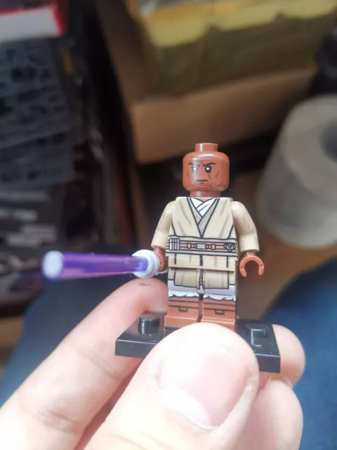 custom lego jedi Mace Windu from clone wars no stand