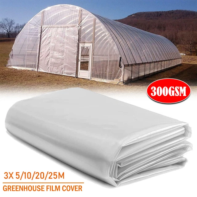 CLEAR POLYTHENE SHEET Roll Plastic Sheeting Heavy Duty Garden