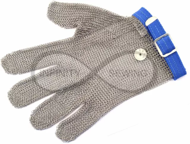 Zeva Hand Protection/Protective 5 Finger Chainmail Glove (Large)