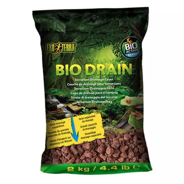Exo Terra BioDrain Reptile Amphibian Terrarium Substrate 2kg