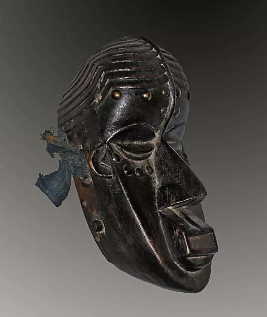 African Mask Wood Liberia Bassa Geh Antiques Vintage Ethnic Tribal Wooden Art