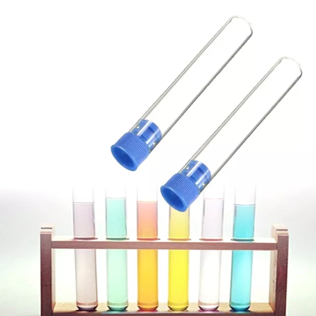 50 Pcs Scientific Experiment Tube Hostipal Test Tubes Container