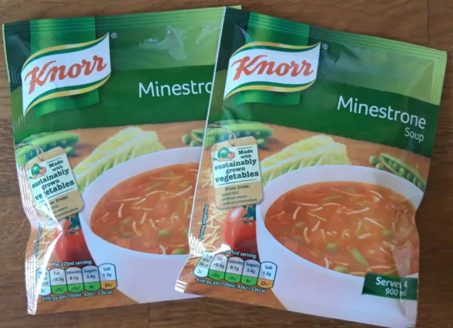 Knorr Minestrone Soup Sachets A lot of 2, each packet serves 4 (2x60g)