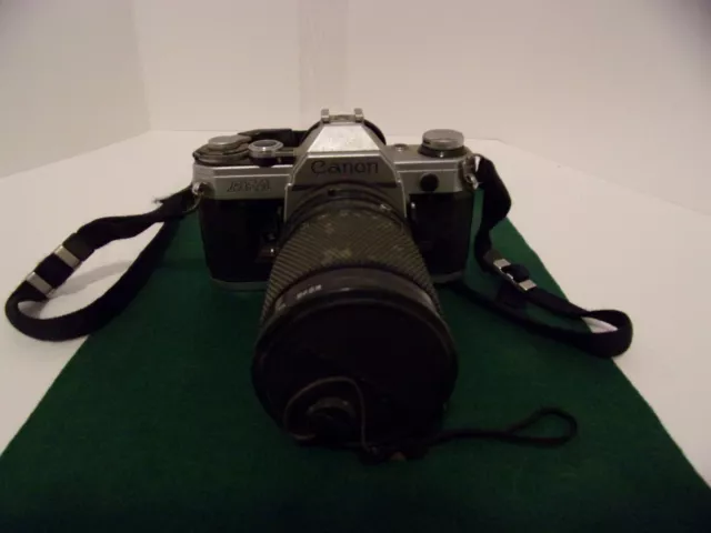 Cannon AE-1 35mm film camera with Soligor zoom Macro 28-80mm Lens