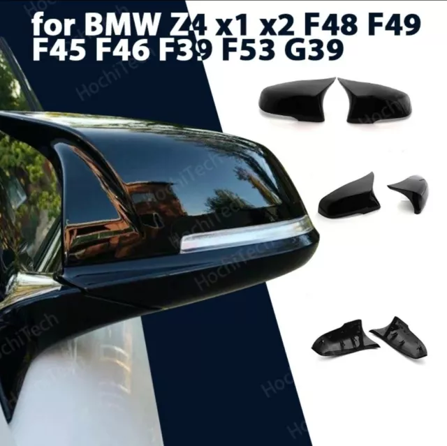 Coques Retroviseurs Noir Brillant BMW F40 X1 F48 F49 X2 F39 Z4 G39 F45 F46 F53