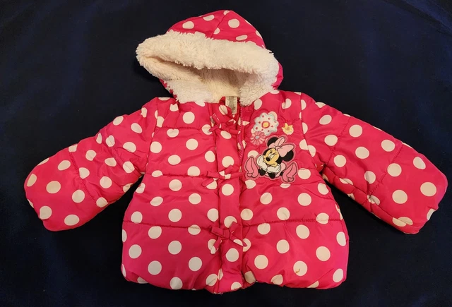 Disney Baby Minnie Mouse Toddler Size 12-18 Month Winter Coat With Hood Disney Baby Minnie Mouse Toddler Size 12-18 Month Winter Coat With Hood