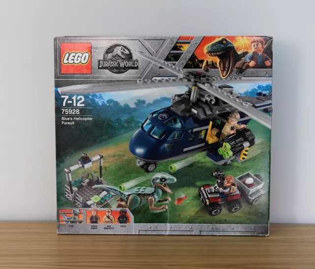 Lego jurassic world blue's helicopter best sale pursuit instructions