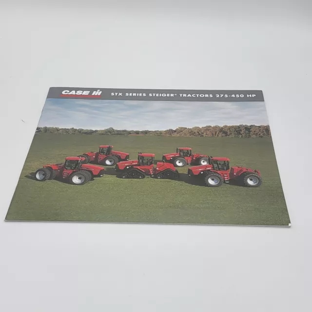 CASE IH STX SERIES STEIGER TRACTORS 275-450 HP 36 PAGES 2002 Sales Brochure