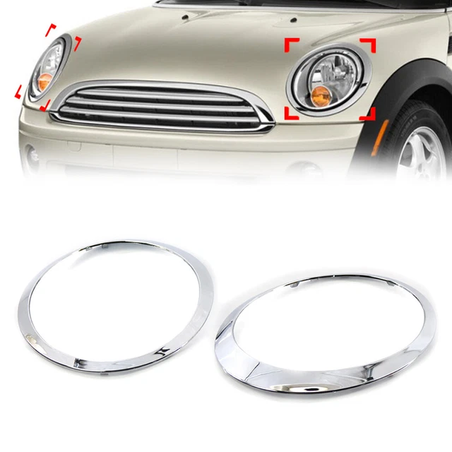 HEADLIGHT TRIM RING For BMW MINI R55 R56 R57 R58 R59 1 Pair Chrome $34. ...