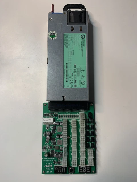 Lot Alimentation Serveur 1200W + Carte + Câbles - HP - Reconditionné Comme Neuf