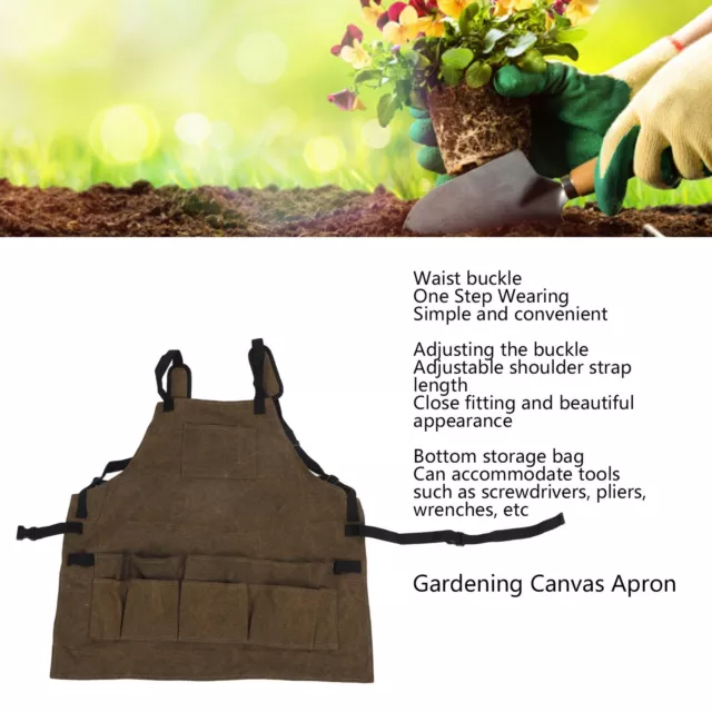 Tablier de jardinage en cuir Crossback Garden Florist Gardener